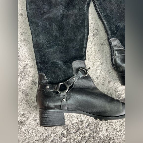 ETIENNE AIGNER knee high horse but hardware black riding boots - Picture 2 of 10